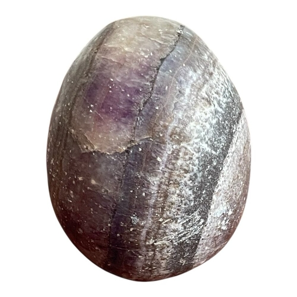 Alabaster Multicolored Marbled Decorative Egg 3" Easter Decor Stone - Picture 2 of 4